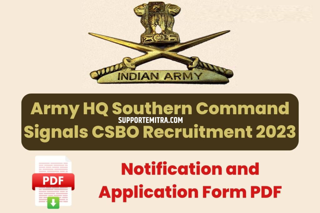 Army CSBO Recruitment 2023