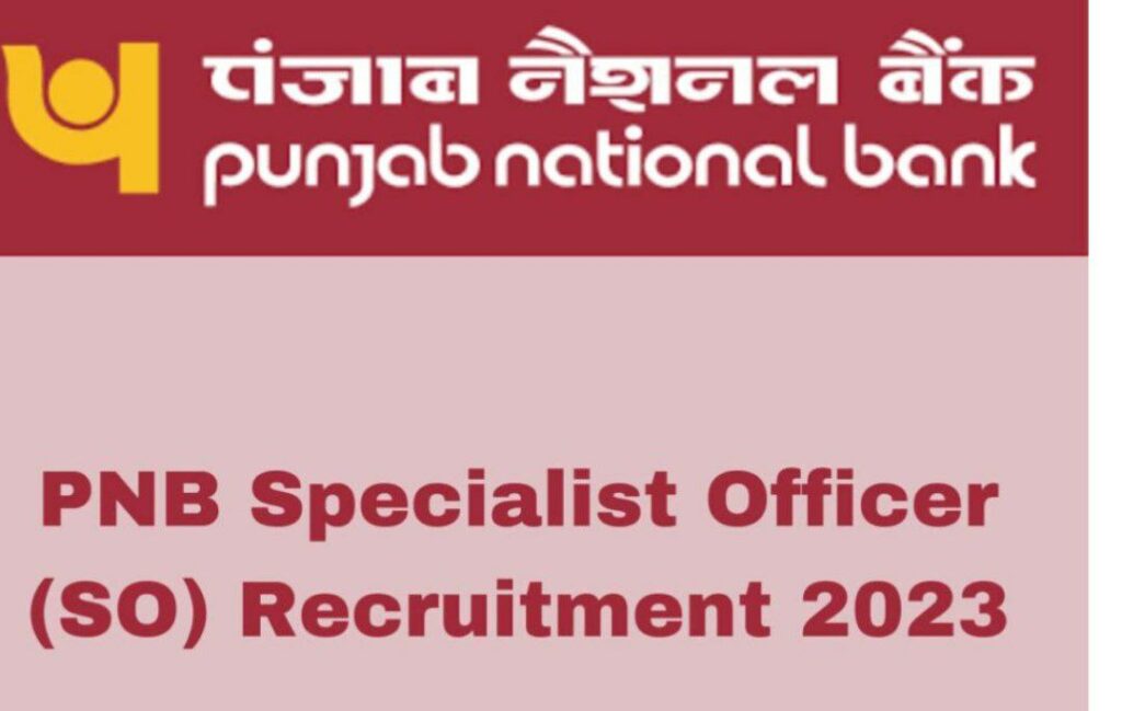 PNB SO Recruitment 2023